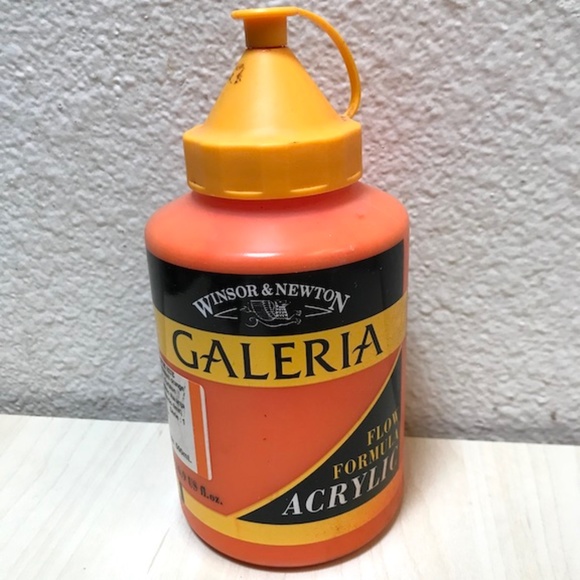 Winsor Newton Galeria Flow Formula Acrylic Cadmium Orange Hue1 Partial Bottle. - Picture 3 of 6